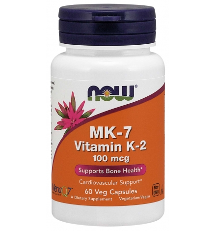 Now Foods MK-7 Vitamin K-2 100mcg 60 Veg Capsules