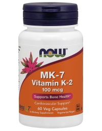 Now Foods MK-7 Vitamin K-2 100mcg 60 Veg Capsules