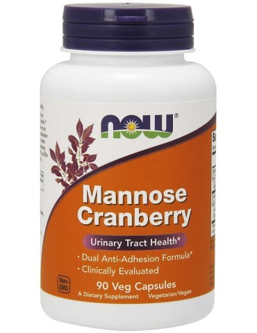 Now Foods Mannose Cranberry 90 Veg Capsules
