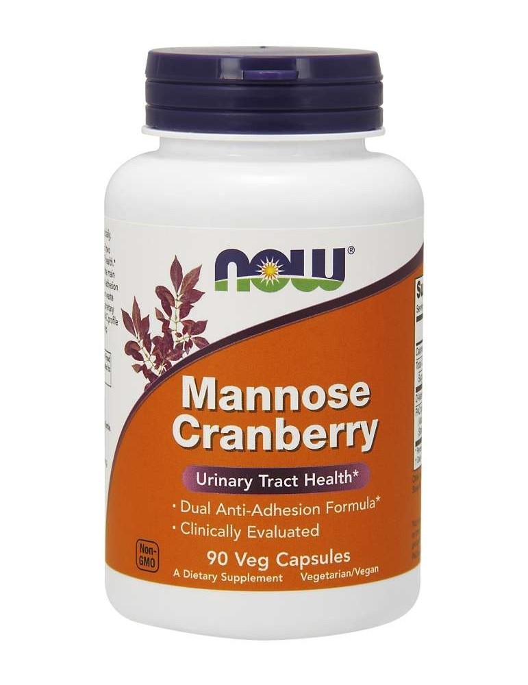 Now Foods Mannose Cranberry 90 Veg Capsules