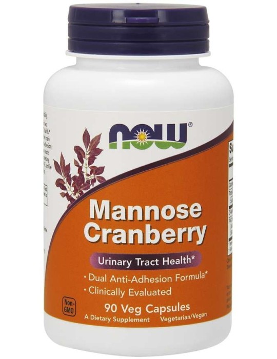 Now Foods Mannose Cranberry 90 Veg Capsules
