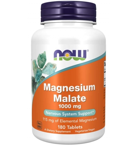 Now Foods Magnesium Malate 1000 mg 180 Tablets