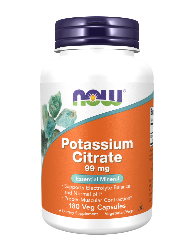 Now Foods Potassium Citrate 99 mg 180Veg Capsules