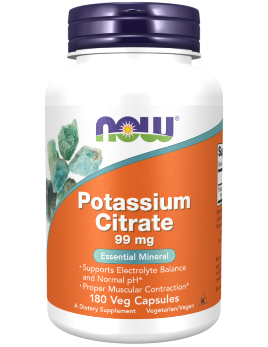 Now Foods Potassium Citrate 99 mg 180Veg Capsules