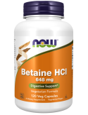Now Foods Betaine HCl 648 mg -120 Veg Capsules
