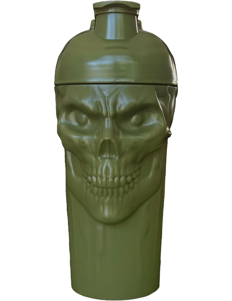 JNX Sports The Curse! Skull Shaker 700ml Military Green