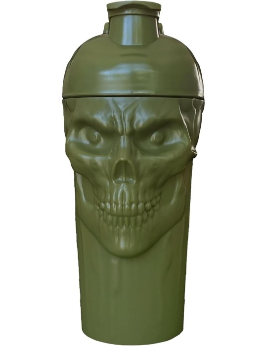 JNX Sports The Curse! Skull Shaker 700ml Military Green