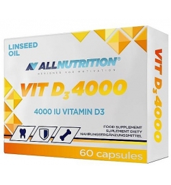 AllNutrition Vitamin D3 4000IU - 60 Capsules