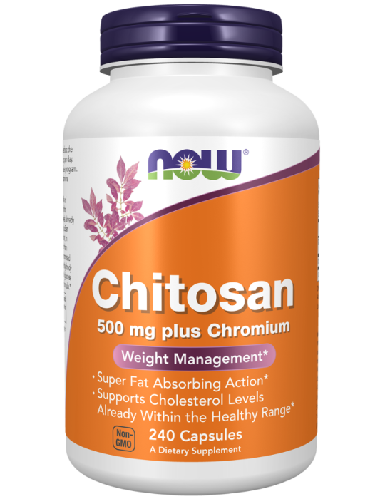 Now Foods Chitosan 500mg Plus Chromium 240Caps