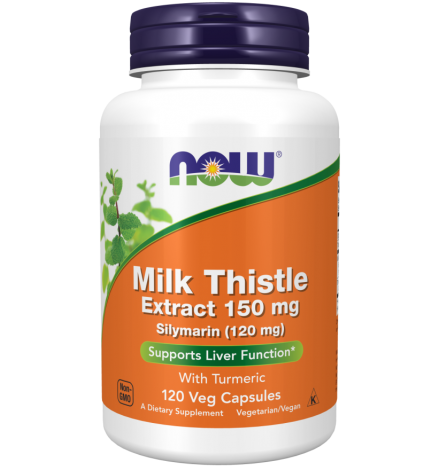 Now Foods Milk Thistle Extract 150 mg Silymarin (120 mg) - 120VCaps