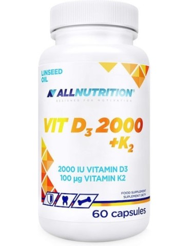 AllNutrition Vitamin D3 + K2 60 Capsules