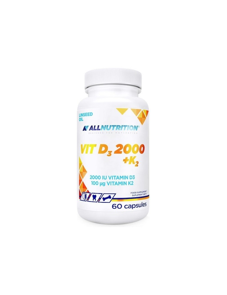 AllNutrition Vitamin D3 + K2 60 Capsules