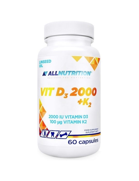 AllNutrition Vitamin D3 + K2 60 Capsules