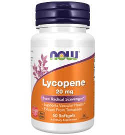 Now Foods Lycopene 20mg - 50Softgels
