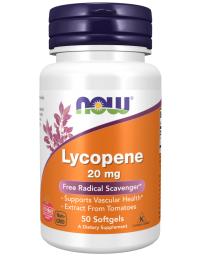 Now Foods Lycopene 20mg - 50Softgels
