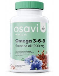 Osavi Omega 3-6-9 Flaxseed Oil 1000mg - 120 Softgels