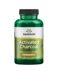 Swanson Activated Charcoal 260mg - 120 Capsules