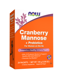 Now Foods Cranberry Mannose + Probiotics 24 Packets