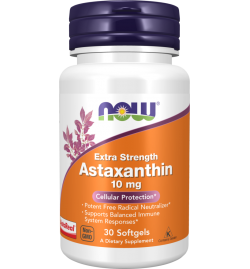 Now Foods Astaxanthin Extra Strength 10mg- 30 Softgels