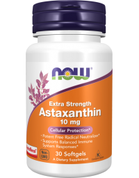Now Foods Astaxanthin Extra Strength 10mg- 30 Softgels