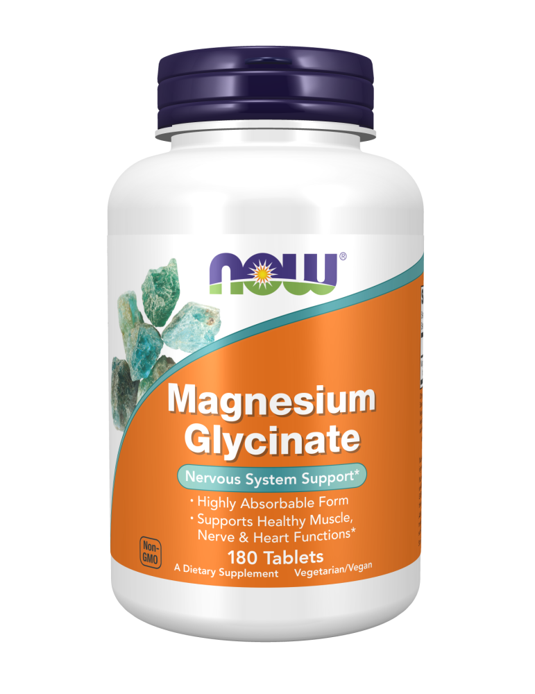 Now Foods Magnesium Glysinate - 180 Tablets