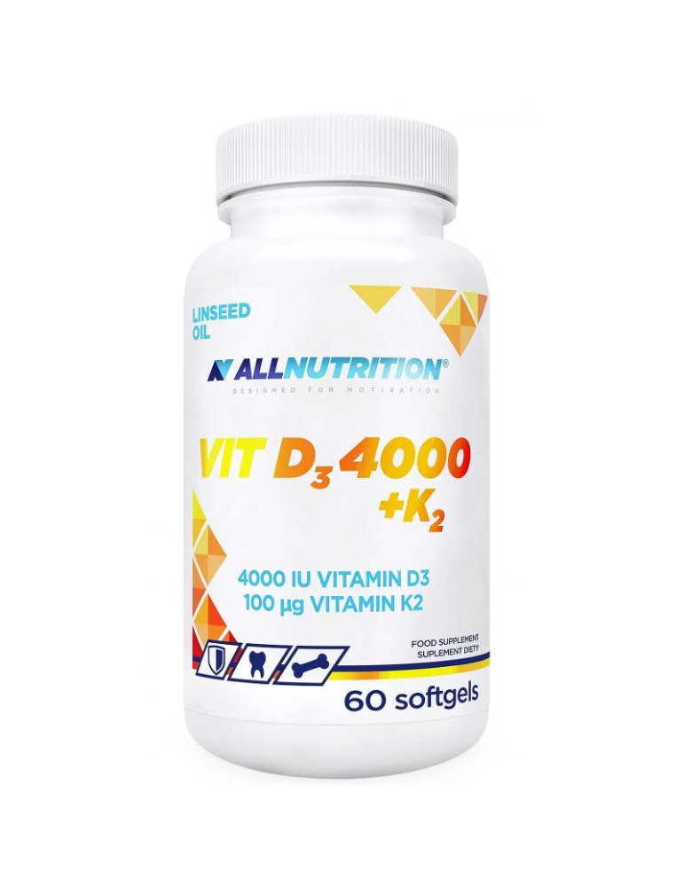 AllNutrıtıon Vıt D3 4000  +K2 60 Softgels