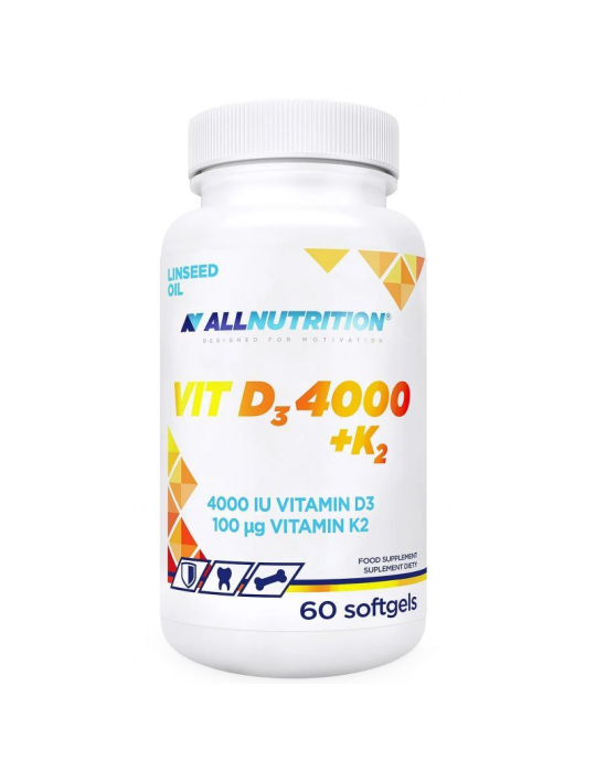 AllNutrıtıon Vıt D3 4000  +K2 60 Softgels