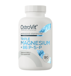 OstroVit Triple Magnesium + B6 P-5-P - 90 Capsules