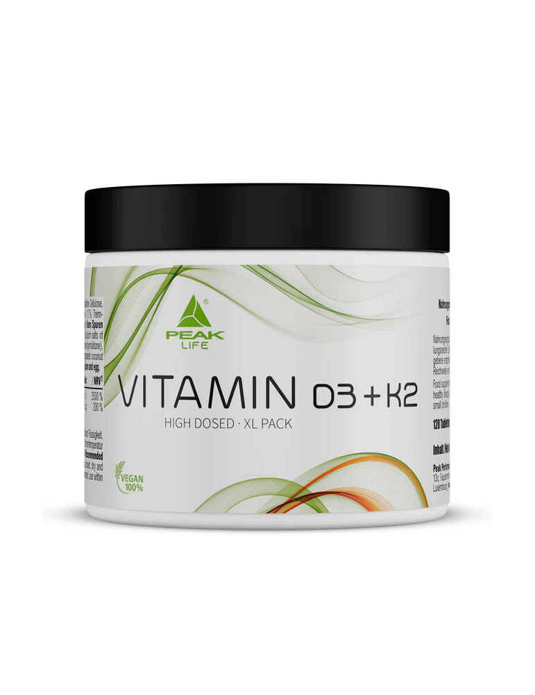 Peak Vitamin D3 + K2 120 Capsules