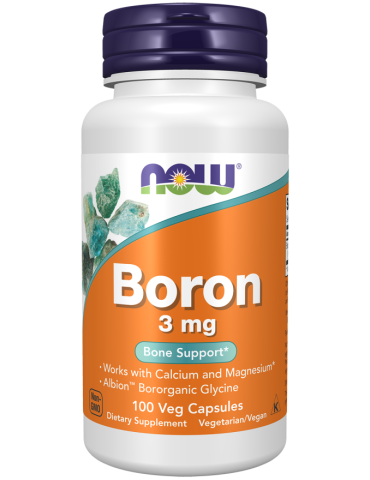 Now Foods Boron 3 mg - 100 Veg Capsules