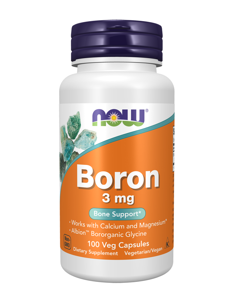Now Foods Boron 3 mg - 100 Veg Capsules