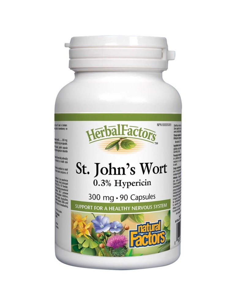 Natural Factors ST. John's Wort 300mg - 90 Capsules
