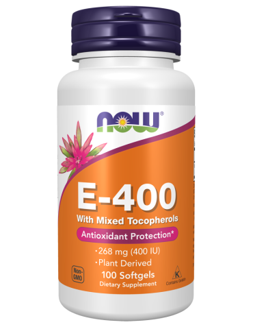 Now Foods Vitamin E-400 IU, Mixed Tocopherols 100 Softgels