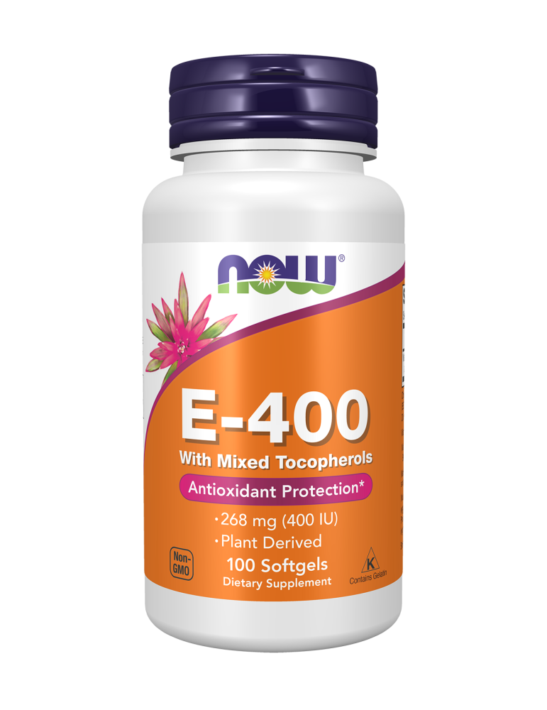 Now Foods Vitamin E-400 IU, Mixed Tocopherols 100 Softgels